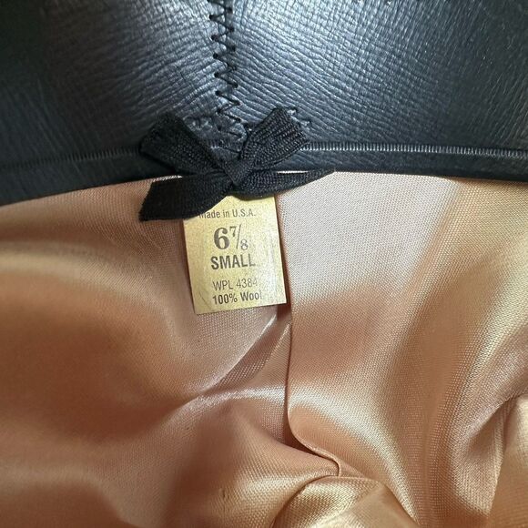 Vtg Wrangler Riata Rodeo Queen Hat 6-7/8 Small Western Cowboy Hat Red Wool USA - Picture 9 of 11